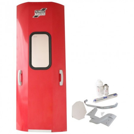 KIT DE CONVERSION DE PANNEAU DE FAÇADE AVANT MK1 (COMPOSITE) À MK2 (ALU)- ROUGE (HB506/511)