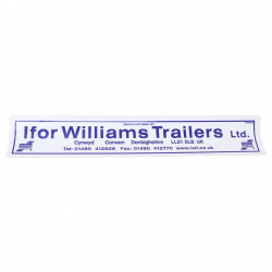 AUTOCOLLANT ADRESSE IWT BLEU/BLANC