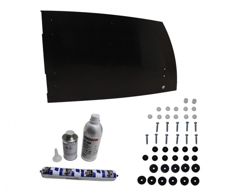 KIT DE REMPLACEMENT DE VITRE LATERALE AVANT - CÔTE GAUCHE (HBX403/506)