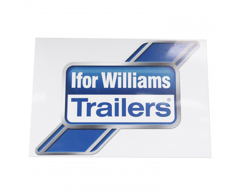 ENSEIGNE - 1500X1000MM COMPOSITE ALUMINIUM BLANC 3MM - LOGO CHROME