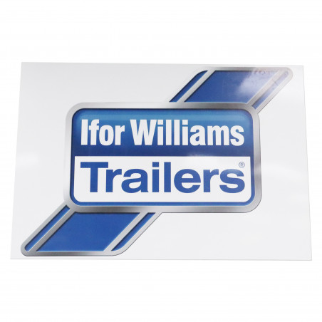 ENSEIGNE - 1500X1000MM COMPOSITE ALUMINIUM BLANC 3MM - LOGO CHROME