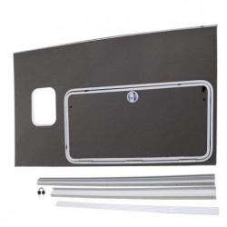 KIT DE CONVERSION DE PORTE DE VISITE (PANNEAU COMPLET) À GAUCHE HB511 (AVANT 08/17)-  GRIS GRAPHITE