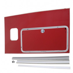 KIT DE CONVERSION DE PORTE DE VISITE (PANNEAU COMPLET) À GAUCHE HB511 (AVANT 08/17)-  ROUGE