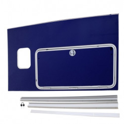 KIT DE CONVERSION DE PORTE DE VISITE (PANNEAU COMPLET) À GAUCHE HB511 (AVANT 08/17)- BLEU BALA