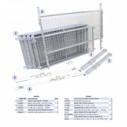 KIT REHAUSSES GRILLAGEES- TT105G