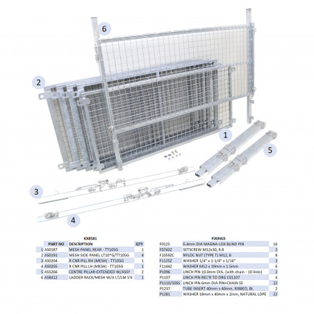 KIT REHAUSSES GRILLAGEES- TT105G