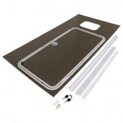 KIT DE CONVERSION DE PORTE DE VISITE (PANNEAU COMPLET) À DROITE HB506/403 (AVANT 08/17)-  GRIS GRAPHITE