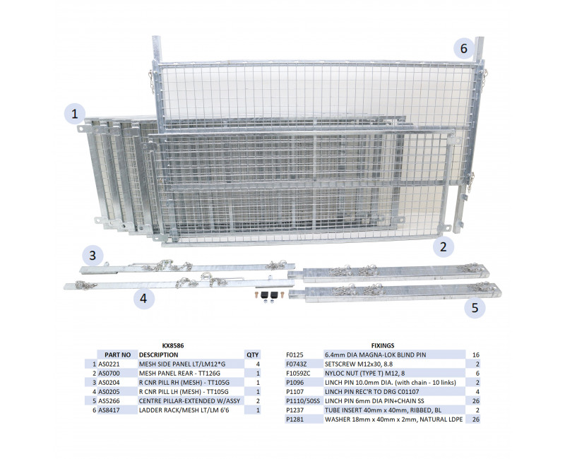 KIT REHAUSSES GRILLAGEES - TT126G