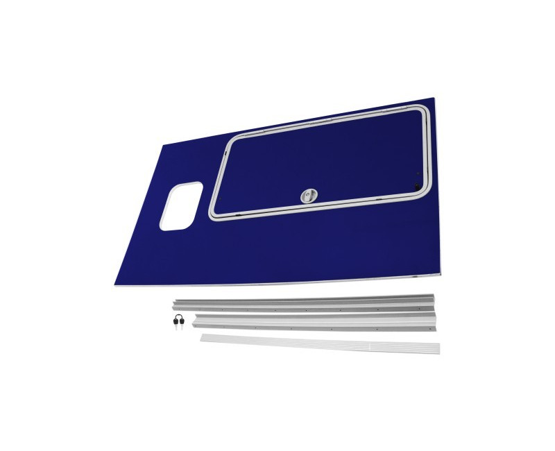 KIT DE CONVERSION DE PORTE DE VISITE (PANNEAU COMPLET) À DROITE HB511 (AVANT 08/17)- BLEU BALA