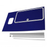 KIT DE CONVERSION DE PORTE DE VISITE (PANNEAU COMPLET) À DROITE HB511 (AVANT 08/17)- BLEU BALA