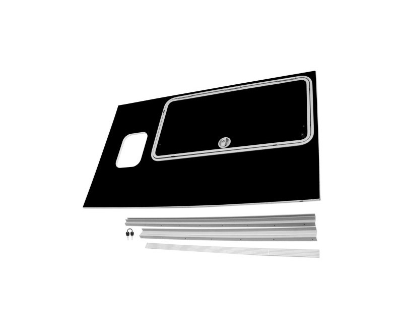 KIT DE CONVERSION DE PORTE DE VISITE (PANNEAU COMPLET) À DROITE HB511 (AVANT 08/17)- NOIR