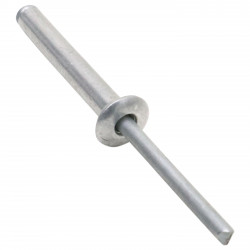 6X40 RIVET OUVERT ALU/ACIER PLAGE DE PREHENSION : 29 - 34MM - LOT DE 50
