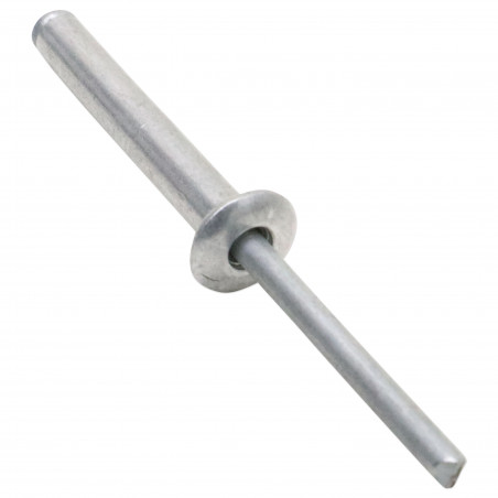 6X40 RIVET OUVERT ALU/ACIER PLAGE DE PREHENSION : 29 - 34MM - LOT DE 50