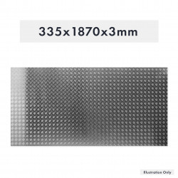 PLAQUE DE MARCHE EN ALUMINIUM 335X1870X3MM