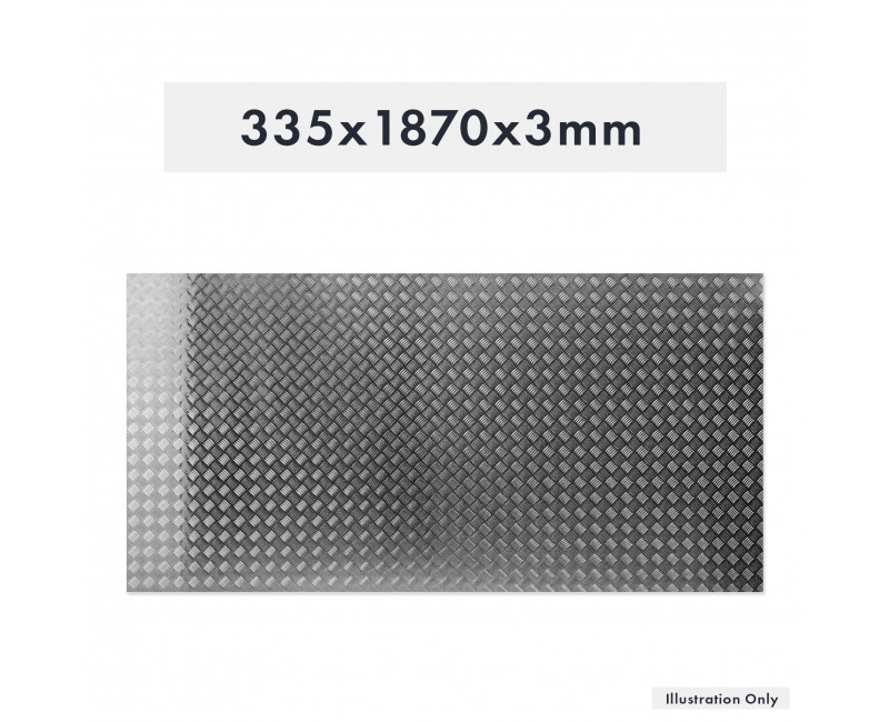 PLAQUE DE MARCHE EN ALUMINIUM 335X1870X3MM