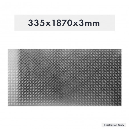 PLAQUE DE MARCHE EN ALUMINIUM 335X1870X3MM