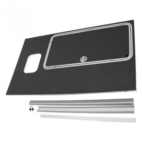 KIT DE CONVERSION DE PORTE DE VISITE (PANNEAU COMPLET) À DROITE HB511 (AVANT 08/17)- GRIS GRAPHITE