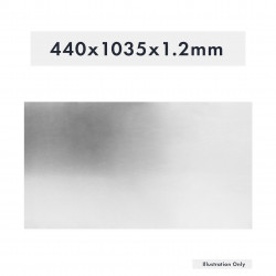FEUILLE D'ALUMINIUM 440X1035X1.2MM BLANC
