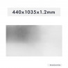 FEUILLE D'ALUMINIUM 440X1035X1.2MM BLANC