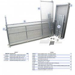 KIT REHAUSSES GRILLAGEES À CHARNIERES - LM206 (HAYON)