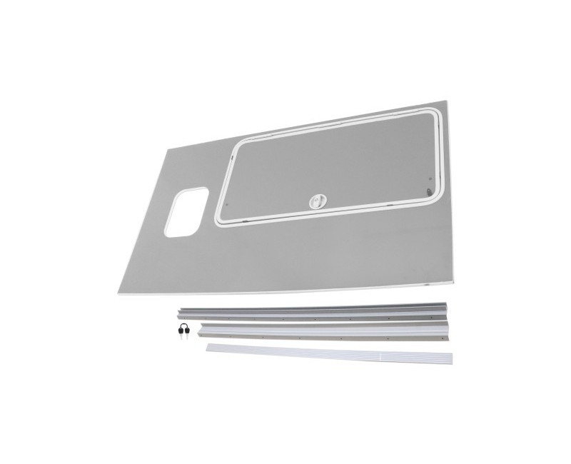 KIT DE CONVERSION DE PORTE DE VISITE (PANNEAU COMPLET) À DROITE HB511 (AVANT 08/17)- ARGENT