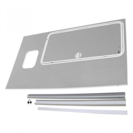 KIT DE CONVERSION DE PORTE DE VISITE (PANNEAU COMPLET) À DROITE HB511 (AVANT 08/17)- ARGENT