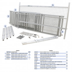 KIT REHAUSSES GRILLAGEES À CHARNIERES - LM207 (HAYON)