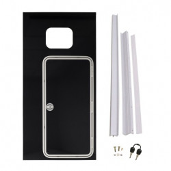 KIT DE CONVERSION DE PORTE DE VISITE (PANNEAU COMPLET) À DROITE HB506/403 (AVANT 08/17)-  NOIR