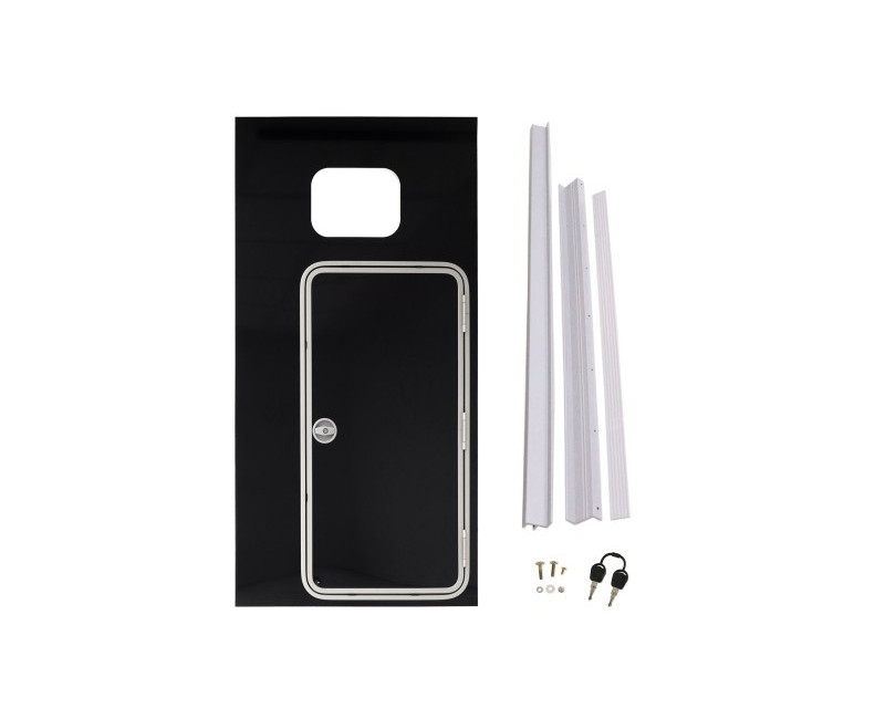 KIT DE CONVERSION DE PORTE DE VISITE (PANNEAU COMPLET) À DROITE HB506/403 (AVANT 08/17)-  NOIR