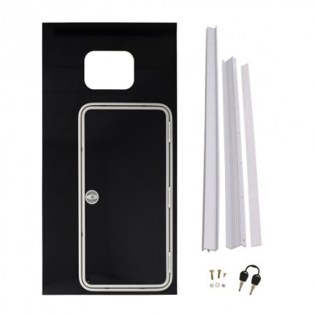 KIT DE CONVERSION DE PORTE DE VISITE (PANNEAU COMPLET) À DROITE HB506/403 (AVANT 08/17)-  NOIR