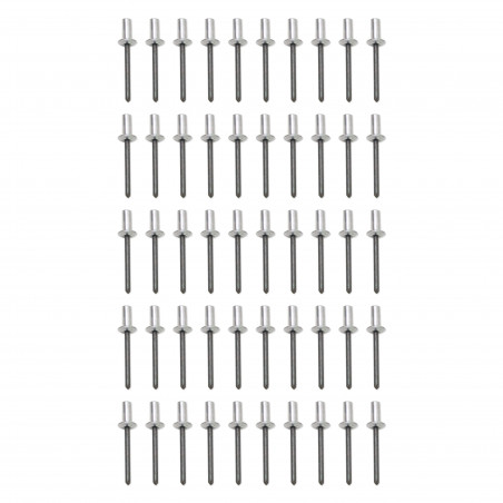 4.8X9.8 BSR SB DM ALU/STEEL RIVET GRIP GAMME : 3 - 4.5MM - LOT DE 50
