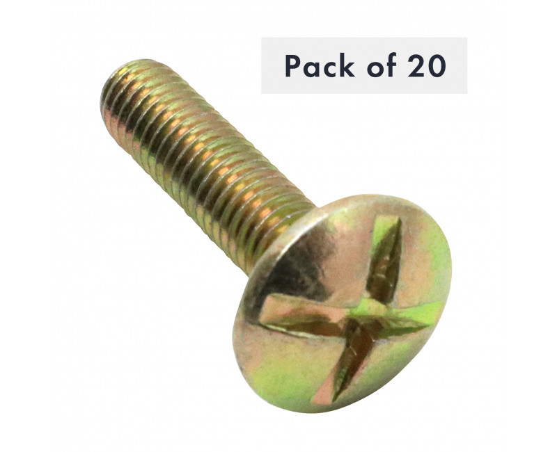 BOULON DE TOITURE M6X25, PAQUET DE 20