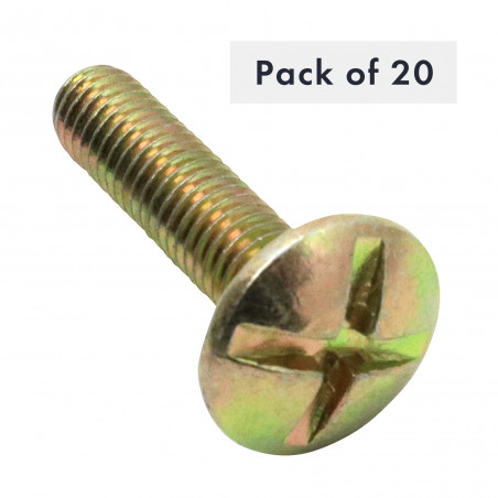 BOULON DE TOITURE M6X25, PAQUET DE 20