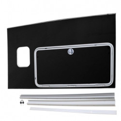 KIT DE CONVERSION DE PORTE DE VISITE (PANNEAU COMPLET) À GAUCHE HB511 (AVANT 08/17)-  NOIR