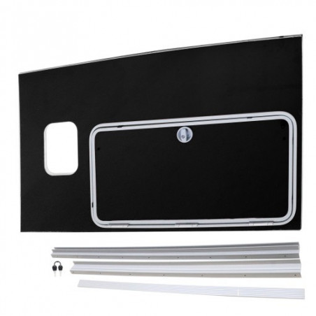 KIT DE CONVERSION DE PORTE DE VISITE (PANNEAU COMPLET) À GAUCHE HB511 (AVANT 08/17)-  NOIR