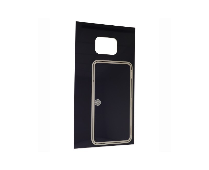 KIT DE CONVERSION DE PORTE DE VISITE (PANNEAU COMPLET) À DROITE HB506/403 (AVANT 08/17)- BLEU BALA