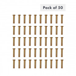 RIVET SEMI-TUBULAIRE 1/4" X 1-1/4", TATE OVALE, ACIER DOUX - PAQUET DE 50