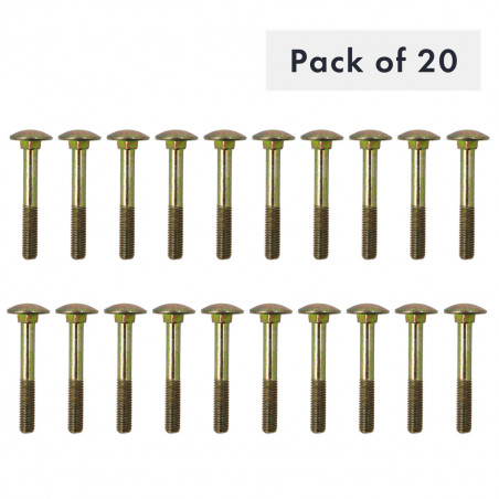 CUVE BOULON CARRE M6X45, PAQUET DE 20