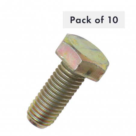 VIS DE SERRAGE M10X30, 8.8, LOT DE 10