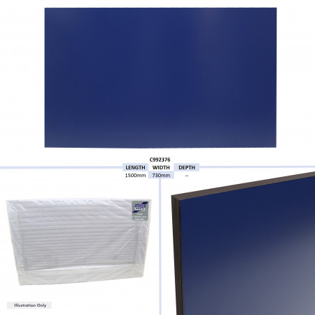 CLOISON CENTRALE HORSE BOX 505R VAN DOORS 1500X730 BLU