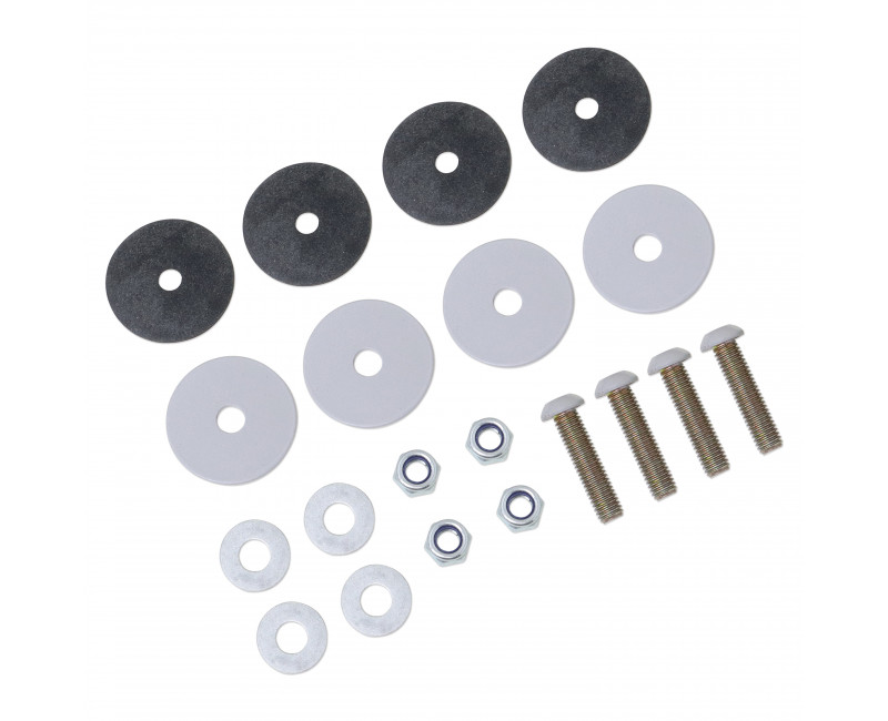 KIT DE FIXATION POUR PORTE - KIT DE FIXATION SELLERIE (ARGENT)