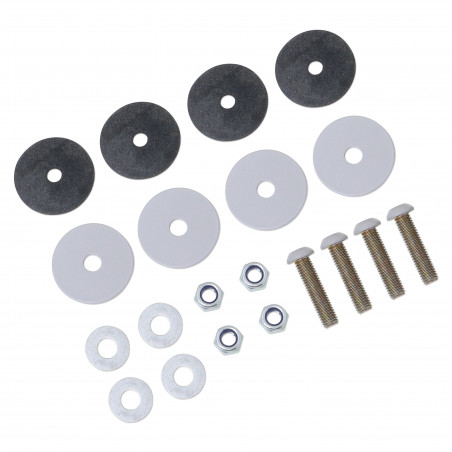 KIT DE FIXATION POUR PORTE - KIT DE FIXATION SELLERIE (ARGENT)