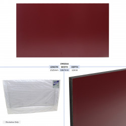 PANNEAU AVANT DROIT, ROUGE - HB505 BASIC TAILLE - 1525 X 1067 X 12MM