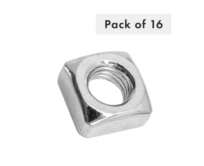 ECROU CARRE M10 EPAIS GRADE 4 LOT DE 16