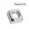 ECROU CARRE M10 EPAIS GRADE 4 LOT DE 16