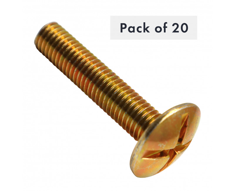 BOULON DE TOITURE M8X40, PAQUET DE 20