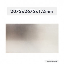 TÔLE ALUMINIUM 2075X2675X1.2MM H/BRILLANT