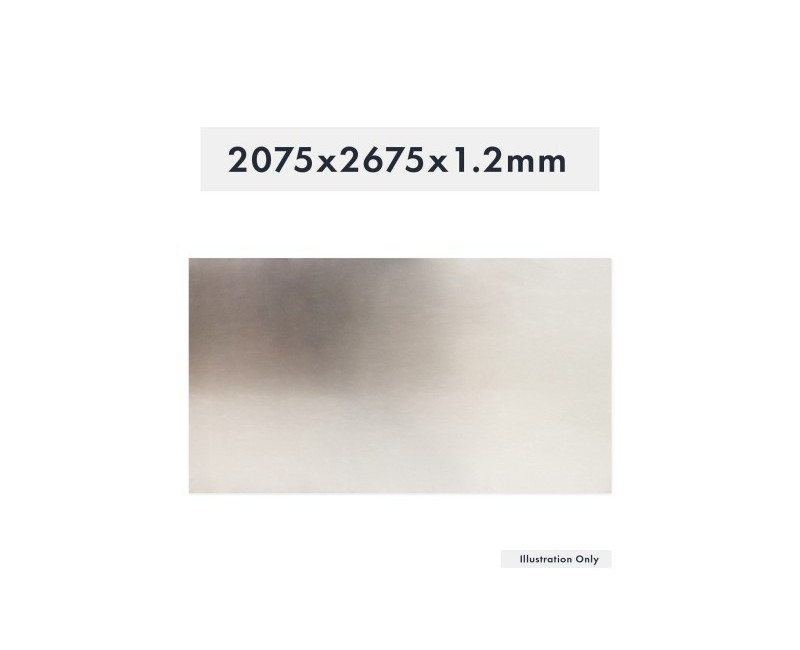 TÔLE ALUMINIUM 2075X2675X1.2MM H/BRILLANT
