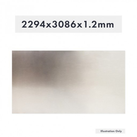 TÔLE ALUMINIUM 2294X3086X1.2MM H/BRILLANT