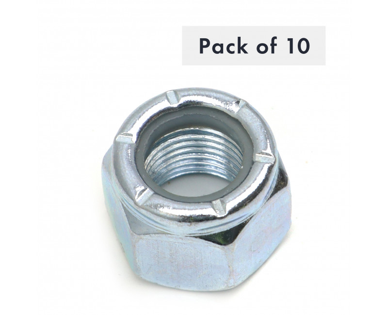 ECROU NYLOC 1/2" UNF (TYPE P), 1, PAQUET DE 10